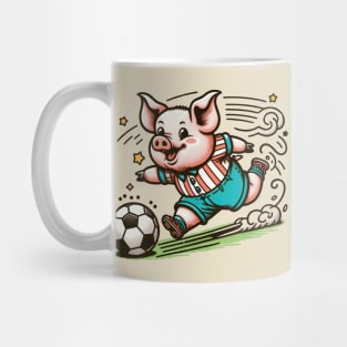 Football player piggy Mug